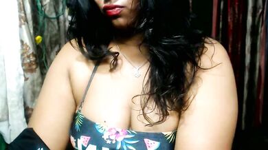 DearKimmi's steamy strip show - Indian babe's big-ass-anal-cum-handjob-fingering-69-