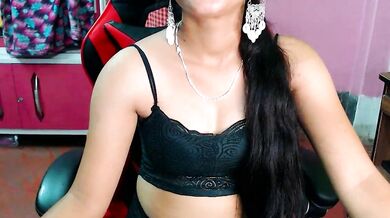 Petite Indian cam girl Angel_Alison_ gets humiliated with dirty talk & tight ass spanking