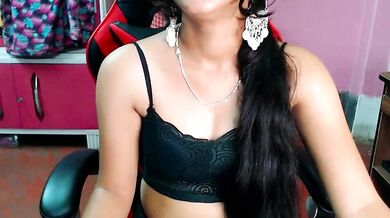 Petite Indian cam girl Angel_Alison_ gets humiliated with dirty talk & tight ass spanking