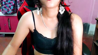 Petite Indian cam girl Angel_Alison_ gets humiliated with dirty talk & tight ass spanking