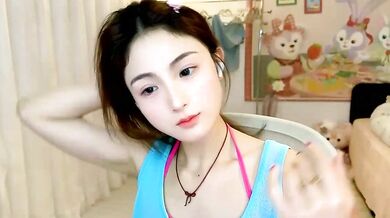 Naughty young Asian brunettes show off their dirty talk in steamy stripchat video