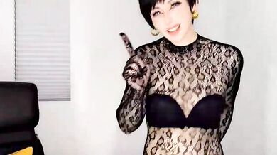 Watch Jin-SS, the sexy Asian office babe, strip and tease in a kinky solo session