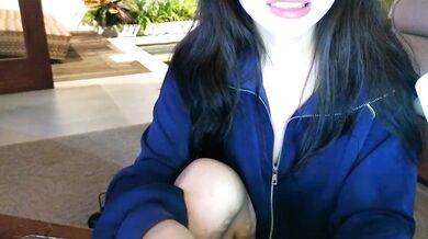 TammiLou's Stunning Naked Lovense on Cam2cam - Best Young Asian Petite's Big Tits and Stripping Skills