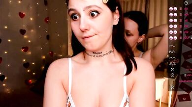 LorettaBierlly's private stripchat with her big tits and hairy pussy flashing upskirt