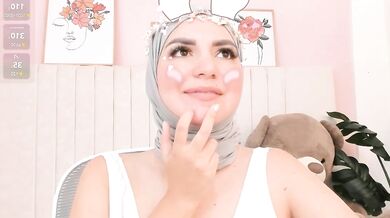 Dalilasaadi_ - Sexy Arab Teen Strips, Twerks & Gets a Creampie in Interactive Cowgirl with Her Big T