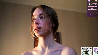 NoreenHatter role-plays as a sexy teen with big tits and a tight pussy in a private stripchat with her besties