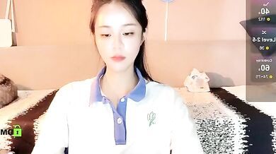 Watch as Asian babe strips, teases, and gives a steamy big-ass-young blowjob in a strip show