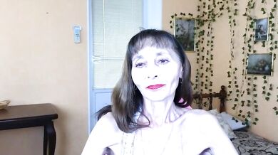 Angelina_Annual goes wild in hot role-play with cosplay granny and flashes on cam