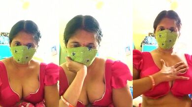 HotladyIndian1 records herself getting creampied in nylon while cuckold husband watches in awe