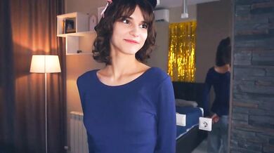 Watch Sibley Burner, the naughty cam girl, get dirty-talked while flashing her cheap-privates white teen outfit!