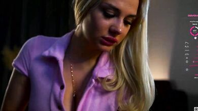 NancyHols strips down & gives a hot yoga-fueled striptease to her young stud