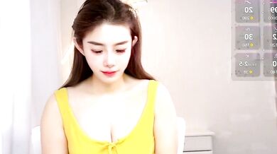 Qiaomei_ - Sexy Asian girl with big tits gives a sloppy BJ in corset & cam2cam show