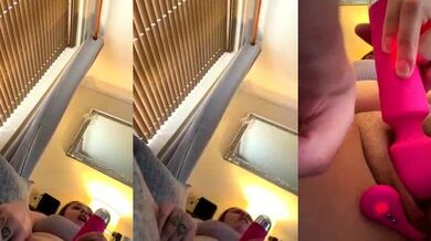 The BritishBaby's tattooed body glistens in the shower with a young and curvy babe