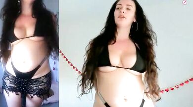 Sapphir3xoxo: Big-titted young girl humiliated in shower with a naughty toy-ahegao