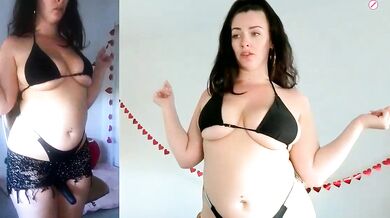 Sapphir3xoxo: Big-titted young girl humiliated in shower with a naughty toy-ahegao