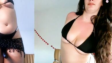Sapphir3xoxo: Big-titted young girl humiliated in shower with a naughty toy-ahegao