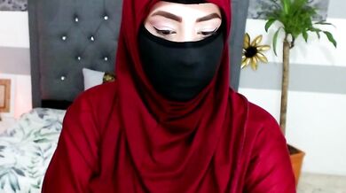 Jalima_sabag's tight ass gets pounded in nylon camel-toe by dildo and vibrator