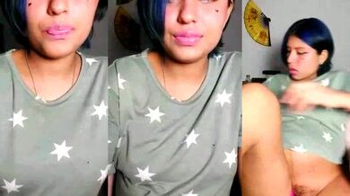 Azulzulix, the petite Latina teen, goes wild with her cheap webcam & petite body