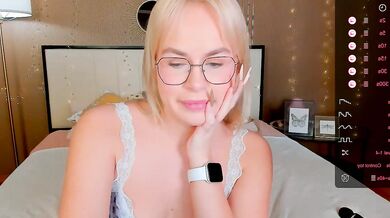 Bellatip's tight blonde ass gets a dildo or vibrator in the ass while she strips and squirts in HD
