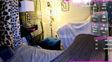 Petite brunettes strip down & get facialized in a steamy foot-fetish show