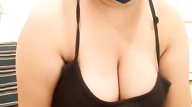 Lailadesire, the Indian cam girl, gets a creampie while her young cuckold partner watches and gets a facial