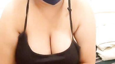 Lailadesire, the Indian cam girl, gets a creampie while her young cuckold partner watches and gets a facial