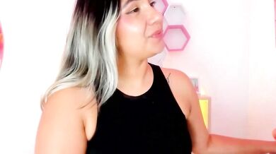 Ameliie's big tits and shaved ass get filled with squirt & creampie for her cheap-cam2cam-clad-teens
