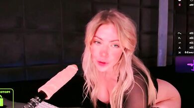 Watch blonde babe NateHalll tease and suck before getting her big ass spanked and fingered