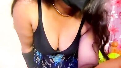 Curvy Indian teen LouleyRanii strips & teases before getting pounded from behind