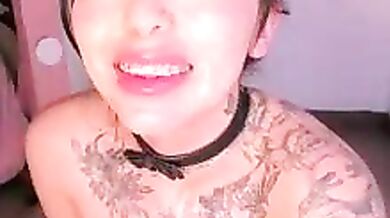 Isa Redhair's private Asian ass recorded topless and wild with big toys - Cam2cam video