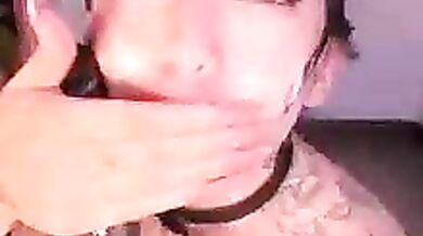 Isa Redhair's private Asian ass recorded topless and wild with big toys - Cam2cam video