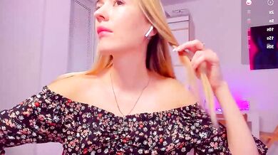 HotCarolineXO's tight ass gets a big tease in doggy-style with toys