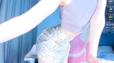 Jenny Woody's petite body gets her to play with her vibrator & feet in a steamy Russian-teens dance