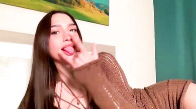 MilenaMilven's petite leather-clad body gets spanked hard in HD