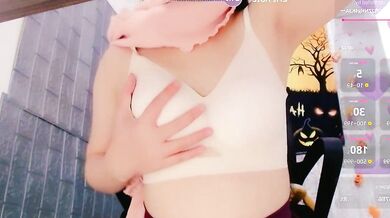 Naughty Brunettes Genz_Student Squirts While Masturbating with a Vibrator & Deepthroating with a Big Dildo