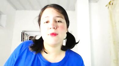 Watch Niky_lebrach, the hot latin, spanish-speaking teen, strip, jerk-off & show off her big