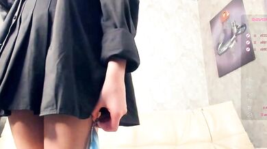 ElwynaHastey's anal play with cheap toys and fingers - POV outdoor sex with big-titted, pierced girl