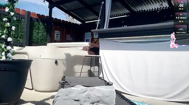 Ava West's captivating solo performance in Sensual Decolletage - Home Alone