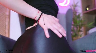 Ambercb's seductive striptease on cam - Perfectly shaped dCcolletage Elegant enchantress