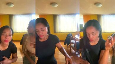 Latin dominican slut gets her feet dirty in an oil-show of dirty talk, record & foot-fetish fun!