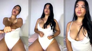 Watch DashaStar's big tits bounce as she twerks with a vibrator in this hot Latin video