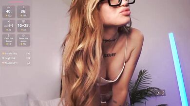 PLUXURY- - Porn Video [Bongacams]: sensuous moans, voluptuous silhouette, exquisite belle