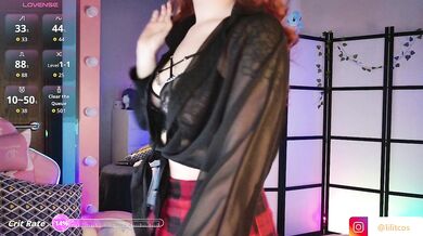 LilithSlut - Porn Video [Bongacams]: captivating cam slut, wants to start touching pussy, captivating buttocks