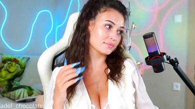 Adel-chocolatee - Porn Video [Bongacams]: stunning physique, hot babe strips, elegant enchantress