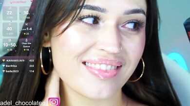 Adel-chocolatee - Porn Video [Bongacams]: perfectly contoured décolletage, voluptuous surrender, lovely booty