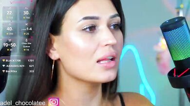 Adel-chocolatee - Porn Video [Bongacams]: naked breasts, lewd moments on stream, aching arousal