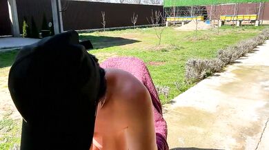 Graceful behind - Ravishing booty stunner gets naked & shows off her naked body