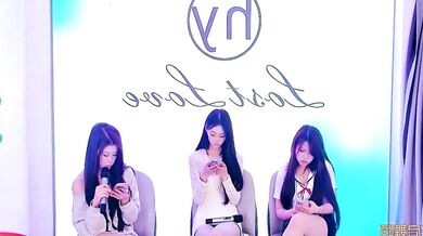 Petite Asian girls in dirty talk & group sex with Magical66