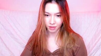 LuxuryGirl__ - Sexy Asian teen with big tits gets a deepthroat, dildo and facial from a lucky guy