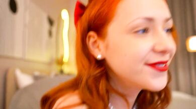 Dietmountaindew_ - Erotic Redhead Student's Nude Striptease & Dildo Play with Petite Dildo